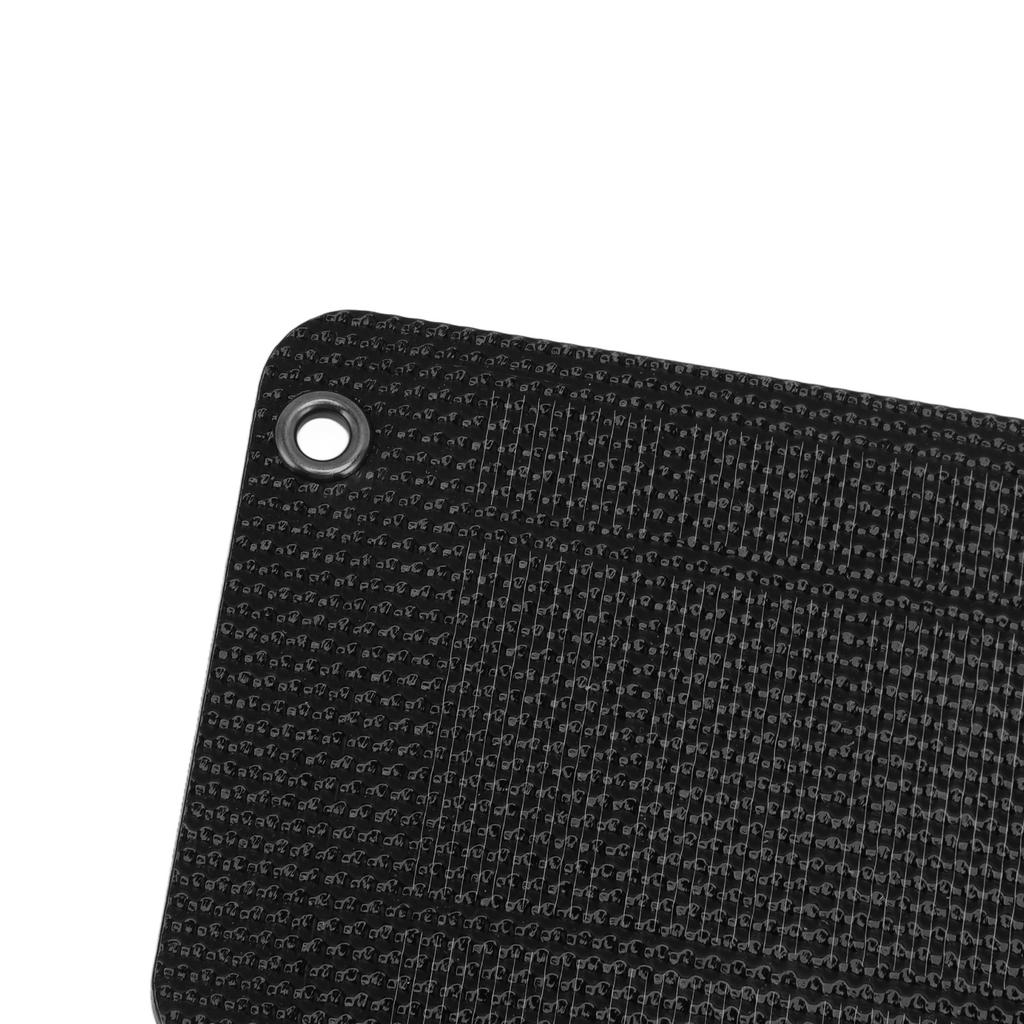 13W 5V ETFE Foldable Solar Panel Charger Dual USB Output Phone Power Bank Solar Charging Pack 4 Fold Black
