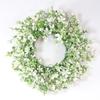 Nordic Style Simple Door Decoration Wreath Eucalyptus Fake Flower Simulation Wreath Holiday Party Special Decoration