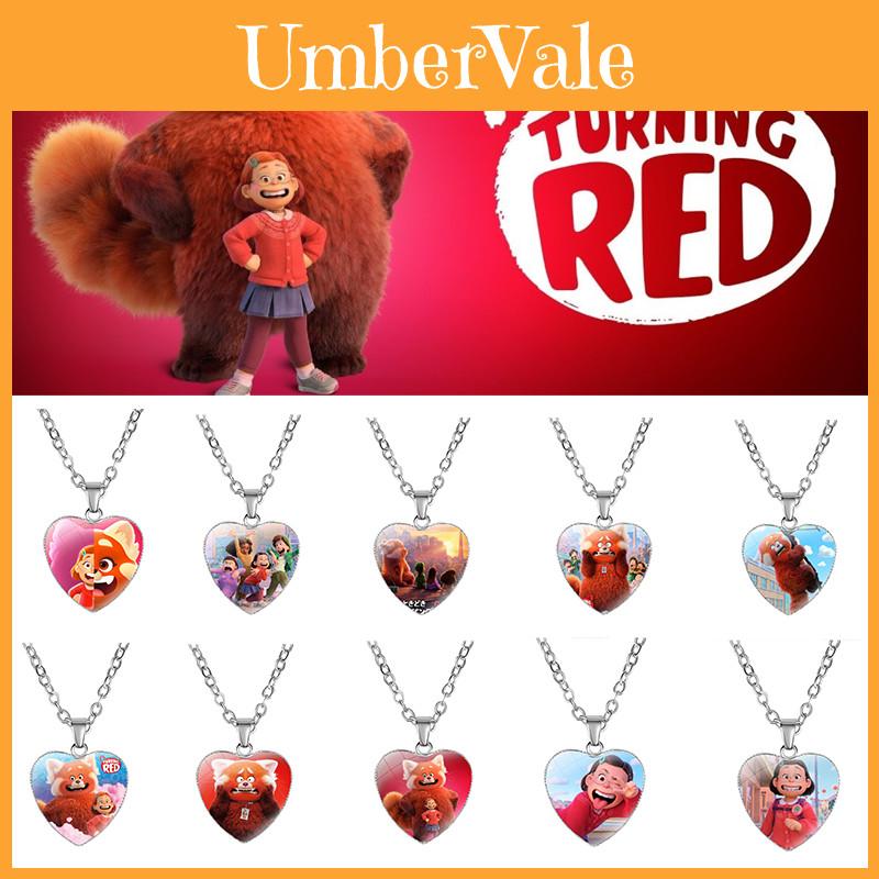 Stunning Turning Red Anime Heart Necklace For Fashionable Women