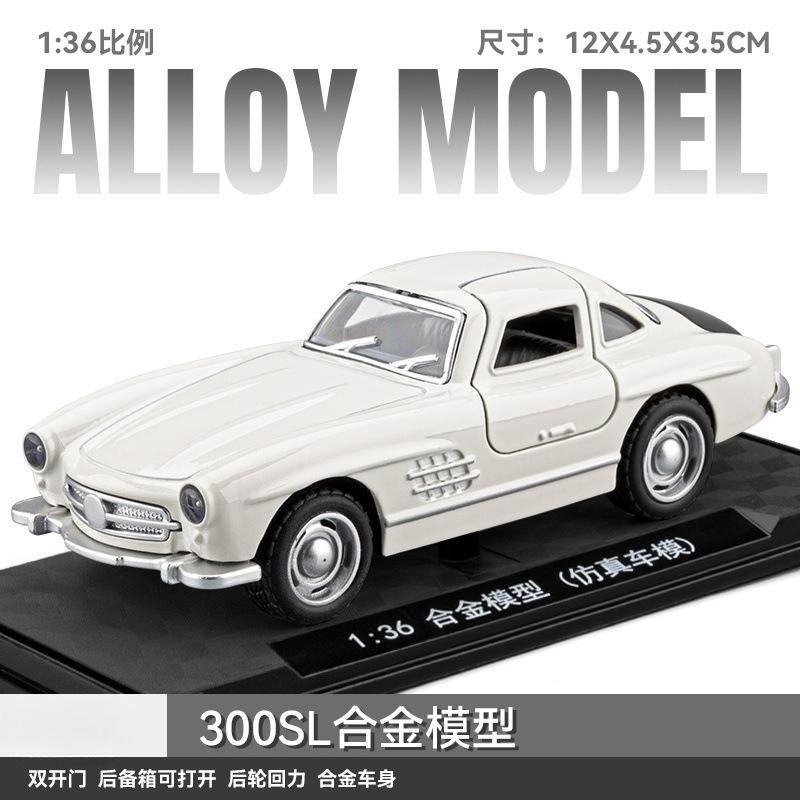 1:36 300Sl Hellcat Model Diecast Alloy Sports Car Sedan Car Old Style Pickup Truck Metal Toy Vehicle Collection Display
