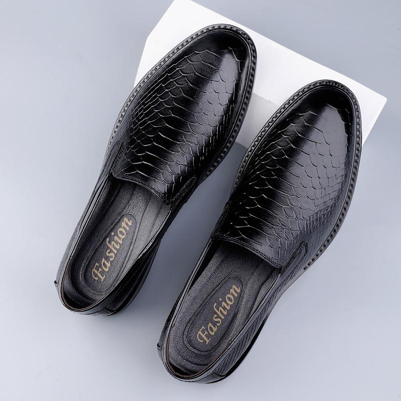 Fashion Luxury Brand Mens Casual Flats Business Dress Loafers Genuine Leather Men Driving Shoes Mocasines New Male Slip-On Walking Shoes