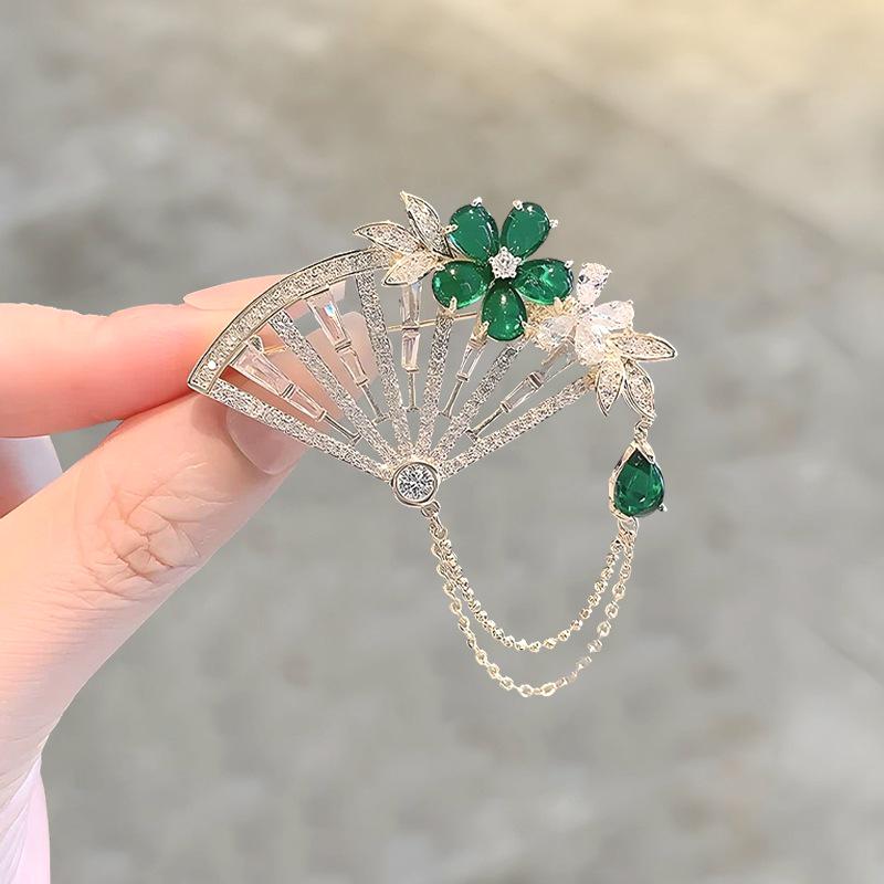 

Елегантна брошка у вигляді квітки півонії - Ретро національний стиль, Вишуканий аксесуар-шпилька для чонсаму та ханфу