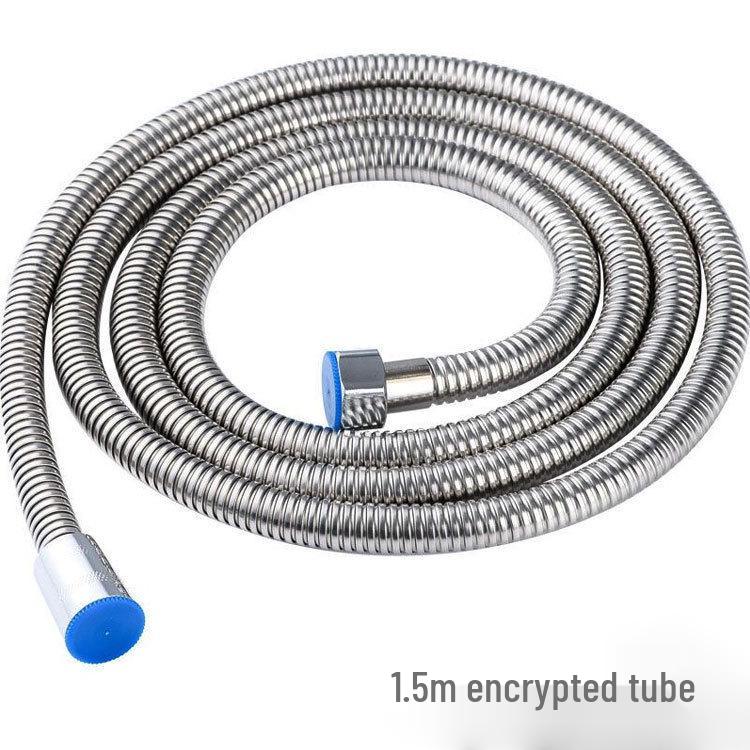 Explosion-Proof Stainless Steel Shower Hose, Electroplated Metal, Available in 1.5M or 2/3M Lengths