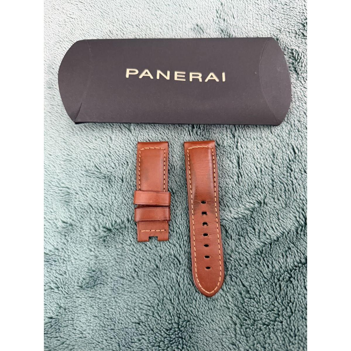 Used PANERAI genuine leather belt brown 24mm
