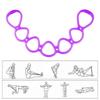 7 Ring Physical Stretch Resistance Band Portable Size Silicone Elastic Stretcher  Arm Exercise