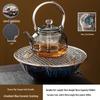 Electric Ceramic Tea Stove with Starry Sky Glass Teapot Set