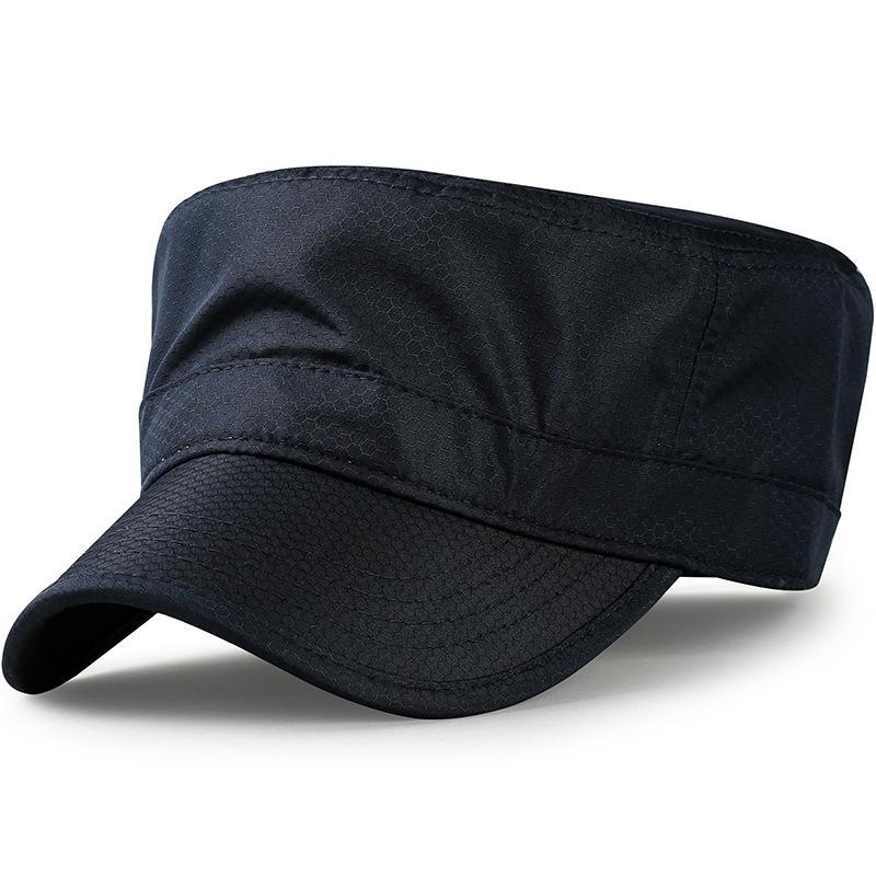 ZEXIN Hat Summer Thin Duck Tongue Flat Cap Outdoor Leisure Sunscreen Military Cap Breathable Summer Cool Mesh Hat Dry Sun Hat