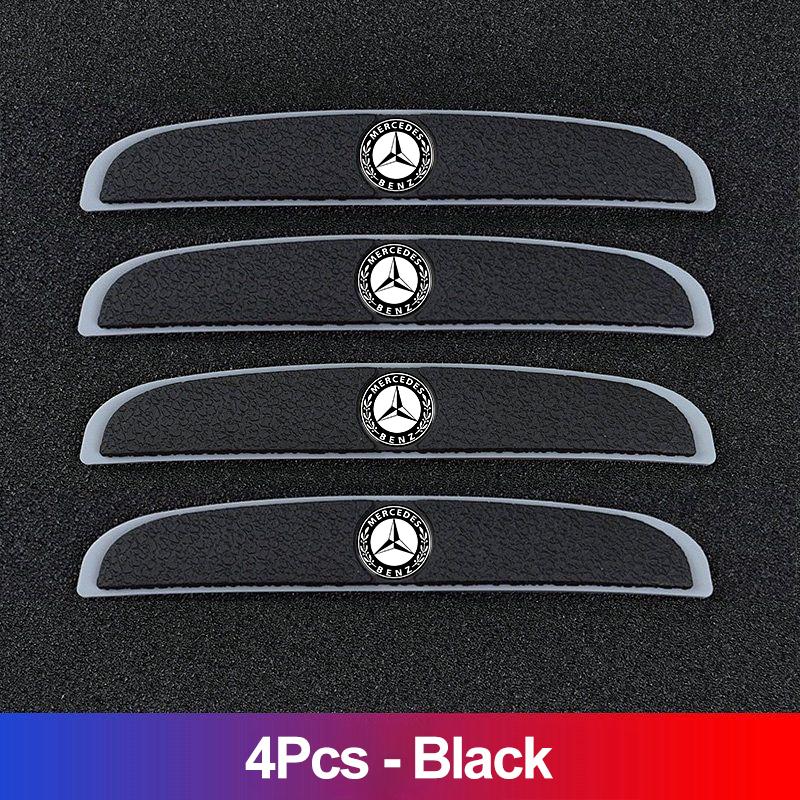 

GLC GLB 4Pcs Car Door Protection Stickers Anti-collision Strip For Mercedes Benz AMG GLC GLE GLK W211 W203 W205 W206 W220 W212 чёрный