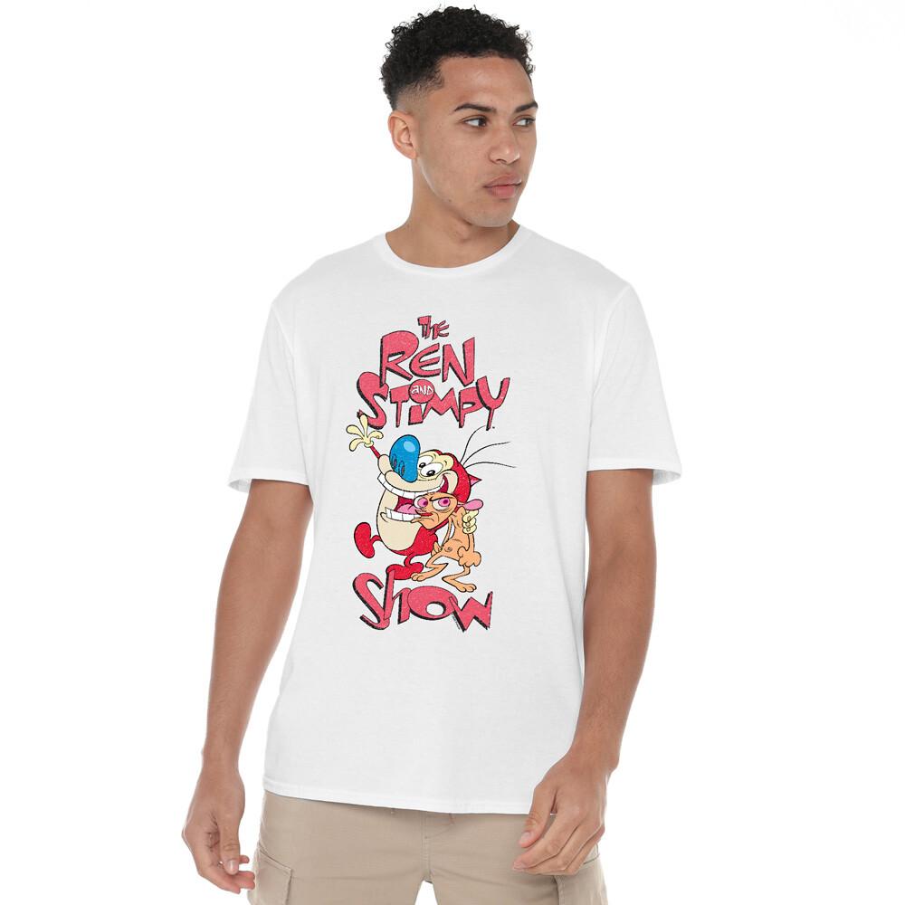 Ren And Stimpy Ren And Stimpy Show T-Shirt S-2XL White XXXXL