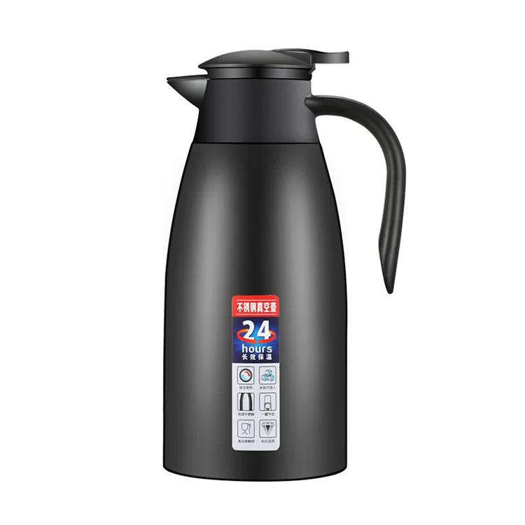 2L Coffee Thermal Kettle 304 Stainless Steel Vacuum Flasks Office Thermos Bottle Insulation Kettle Hot Water Thermos Pot