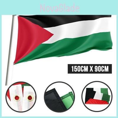 Large 5 X 3 Ft Palestine Flag Vibrant Colors Home Decor For Palestinian Supporters