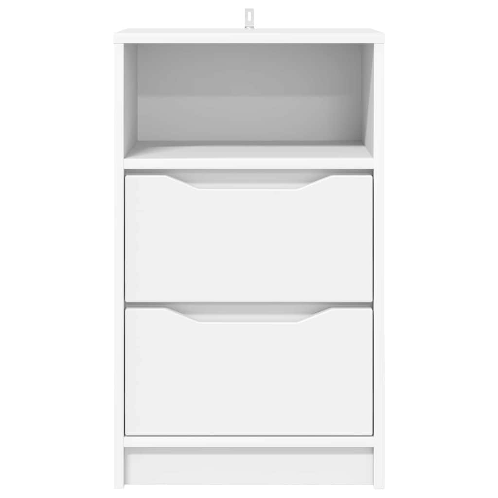 Nightstands (2 pcs) White 40 x 30 x 67 cm Engineered Wood