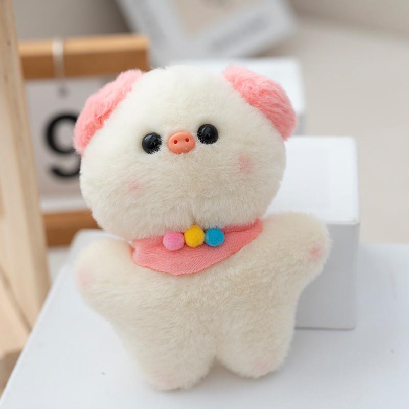 Soft Pig Plush Toy Keychain Toy Dolls With Pp Cotton Filling For Kids Gifts