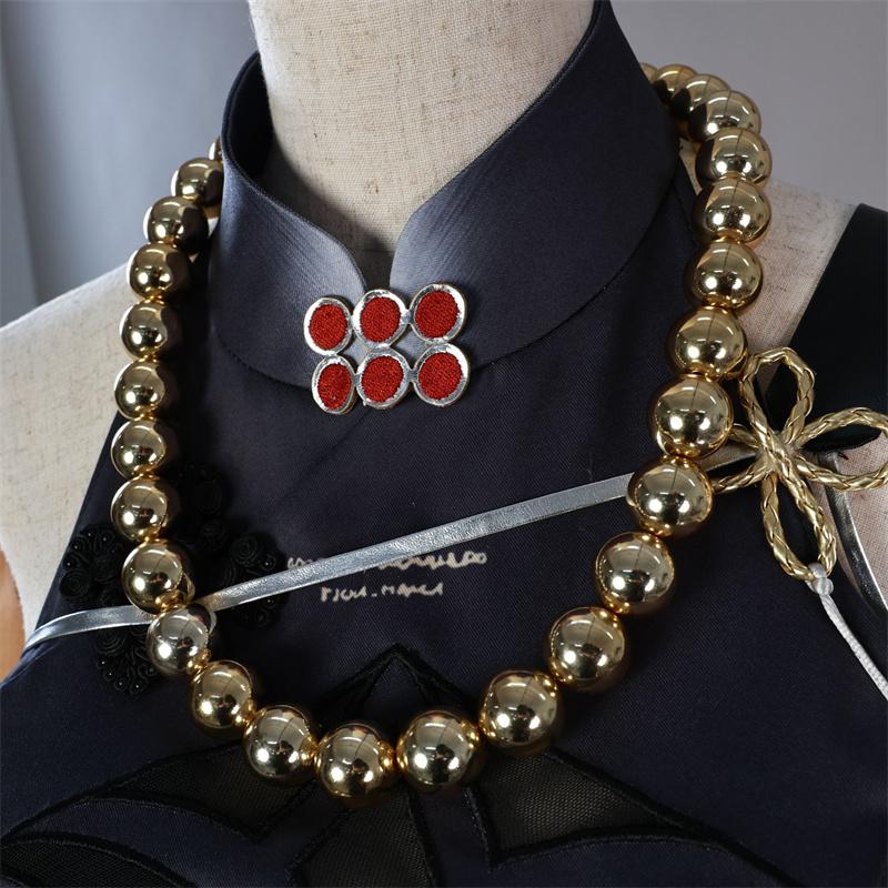 Game Wuthering Waves Sanhua Cosplay Costume Jinzhou Snow Waltz Sanhua Dress Women Halloween Party Outfit