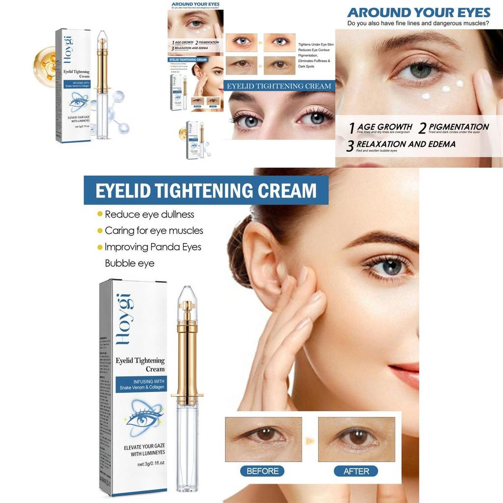 Hoygi Eye Firming Cream For Dark Circles Hydrating Moisturizing Skin Brightening 3g