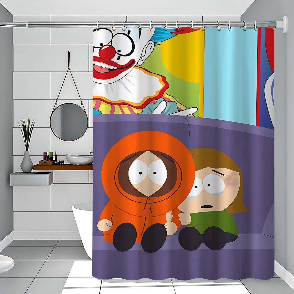 

Kenny McCormick Shower Curtains 180cm Polyester Modern Style Bathroom Curtain With Hooks Waterproof Funny Shower Curtain 90x180 cm