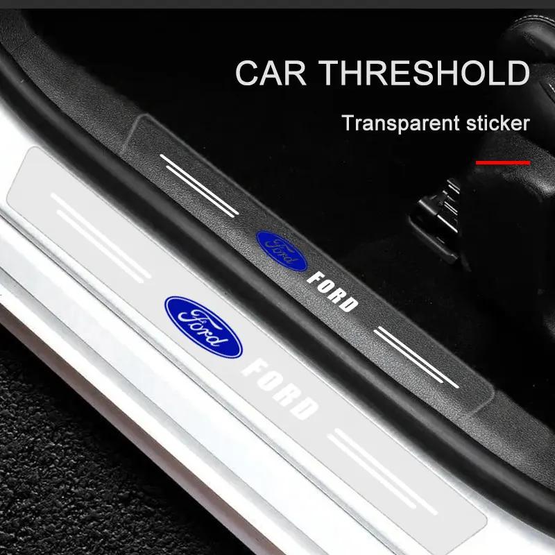 Car Sticker Car Accessories Transparent Car Threshold Protection Sticker For Ford Focus 2 3 Mondeo Fiesta Kuga Ranger Escort Exp