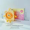 Compact USB Rechargeable Cheese-Shaped Desktop Fan with Three Speeds