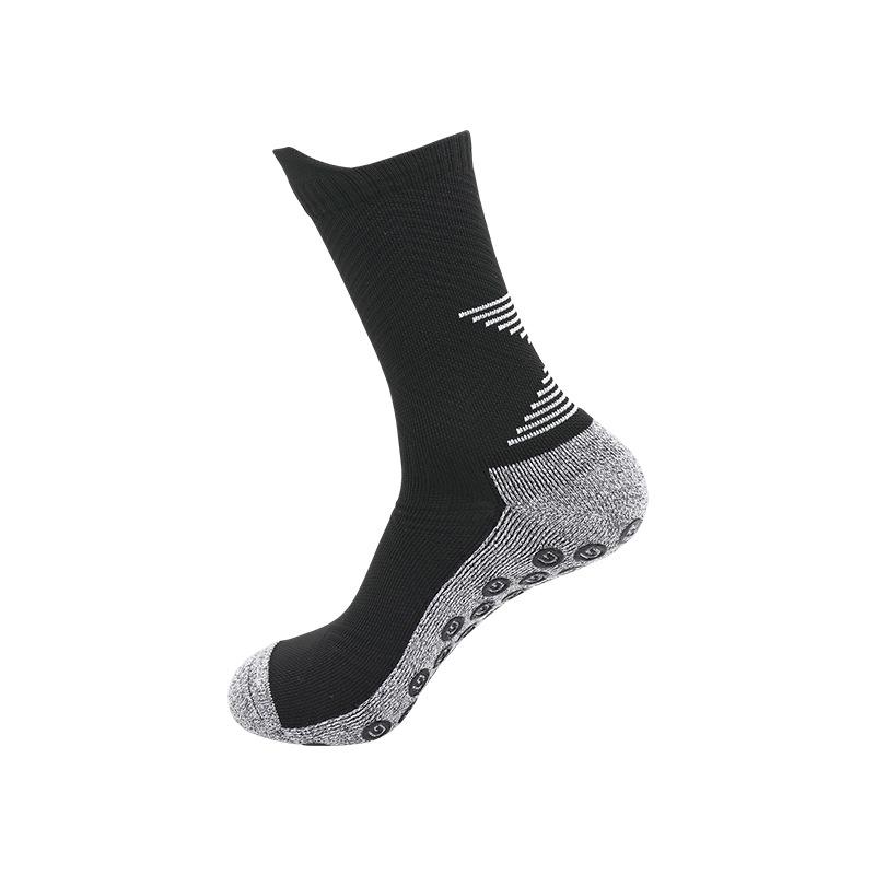 Non-Slip Socks Medium Tube Fitness Yoga Sports Thickened Towel Bottom Dispensing Football Socks Breathable Cycling Socks Men'S
