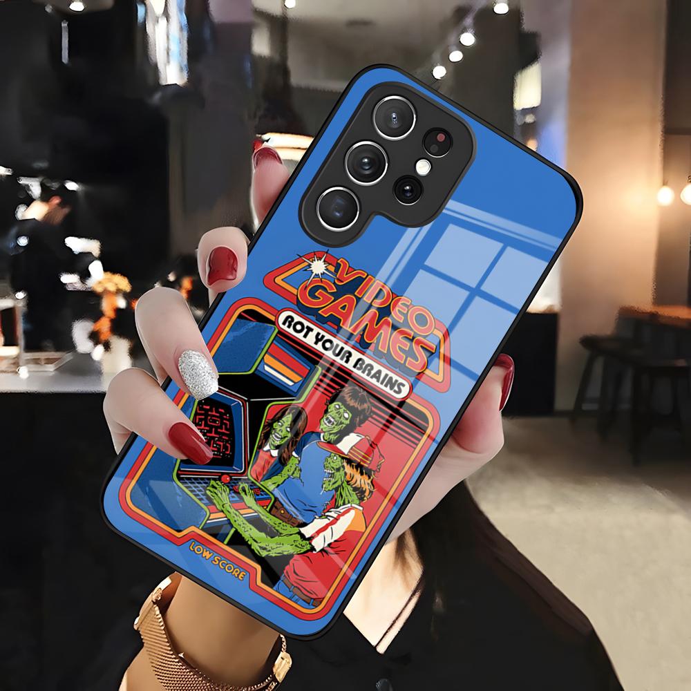 

Steven Rhodes Horror Phone Case For Samsung S26 S25 Edge Ultra 24 23 22 21 Ultra Plus Fe A55 56 15 4G 5G Glass Cover Galaxy S25