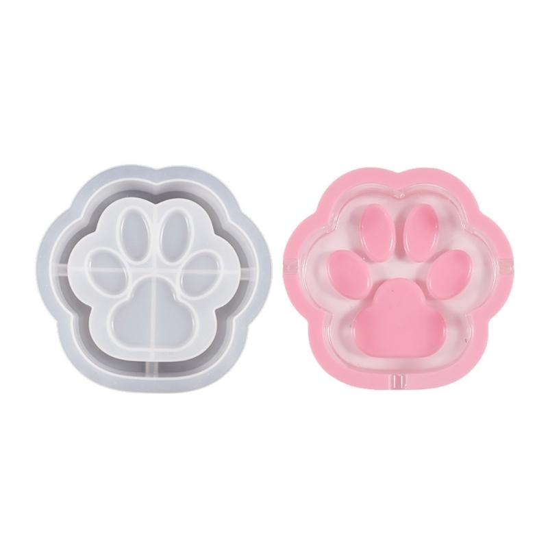 Silicone Mould for Making Resin Cat Claw Ashtrays DIY Casting Mold Storage Box Gypsum Silicone Mold Handmade Craft