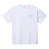 GROOVESTEP Ice Mini Lettering Print Round Short Sleeve T-Shirt S0268