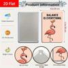 Flamingo Balance Tropical Beach Vintage Metal Sign Rustproof Retro Wall Art For Spa Lounge Home Bar 8x12 Inch