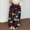 Women's Casual And Fashionable Elastic Waist Loose Wide Leg Pants