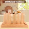 New Bamboo Bread Slicer Cutting Bread and Toast Slicer Adjustable Thickness With Tray for Holding Breadcrumbs Baking Supplies