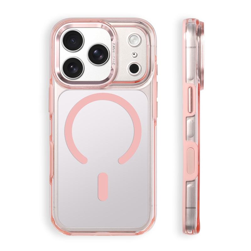 

Original Clear Magnetic Case For iPhone 17 Air 17 16 17Pro Max Alloy Lens For Magsafe Wireless Charging With Touch Camera Button For iphone 16Pro Max