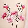 Multicolor Artificial Magnolia Flower Accessories PU Yulan Artificial Flower Chinese Style Small Buds Simulation Flower Stem