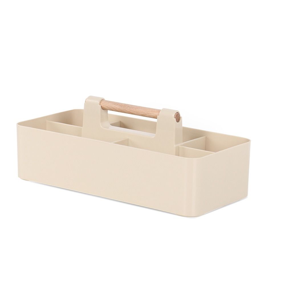 Plastic Stationery Finishing Box Multi-compartment Divided Baskets Desktop Storage Case  Makeup