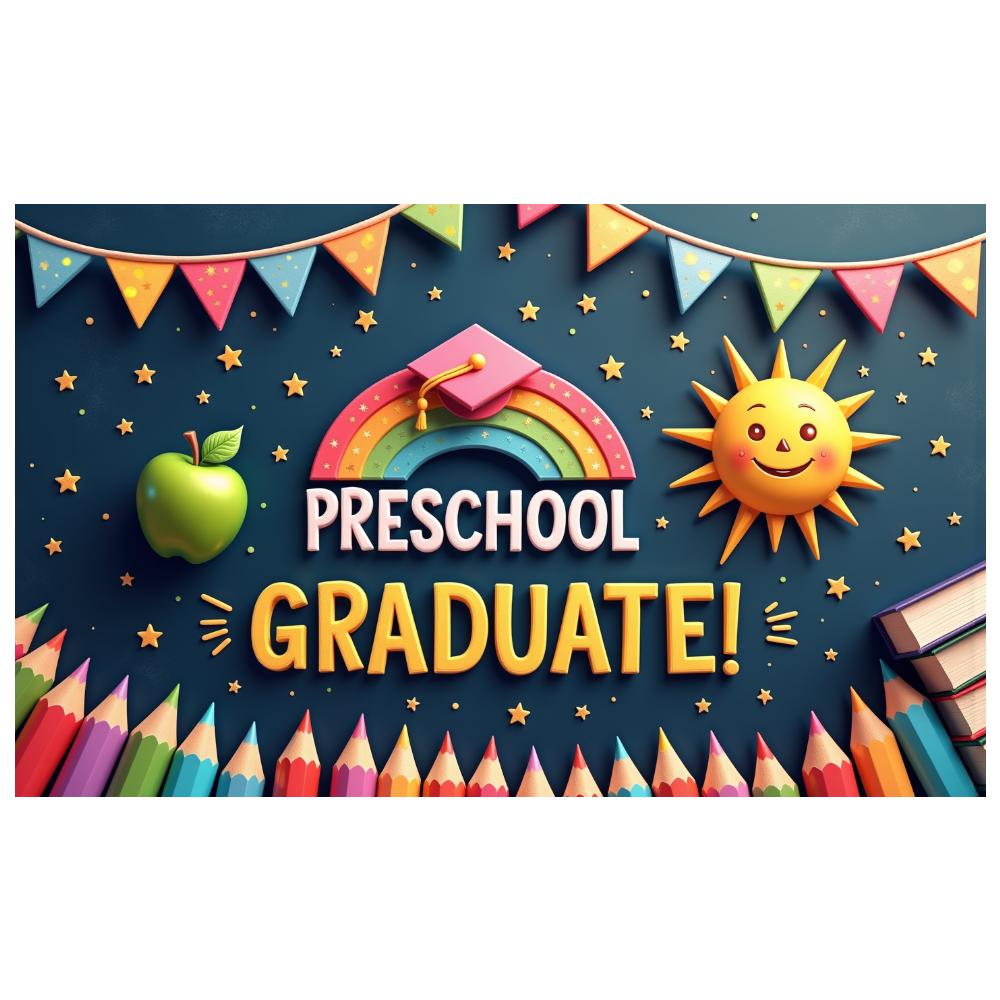 Graduation Decoration Star Pattern Preschool Graduate Graduation Banner Decoration Graduation Theme For Educational Events