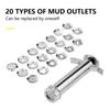 Stainless Steel Clay Extruder with 20 Tip Sugar Paste Extruder Clay Cutter Tool For Fondant Cake Decorating Clay Craft