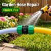 Garden Water Pipe Connector Set 5PCS Quick Connect Hose Coupling Repair Kit for Drip Irrigation Extension Lawn and Yard Watering