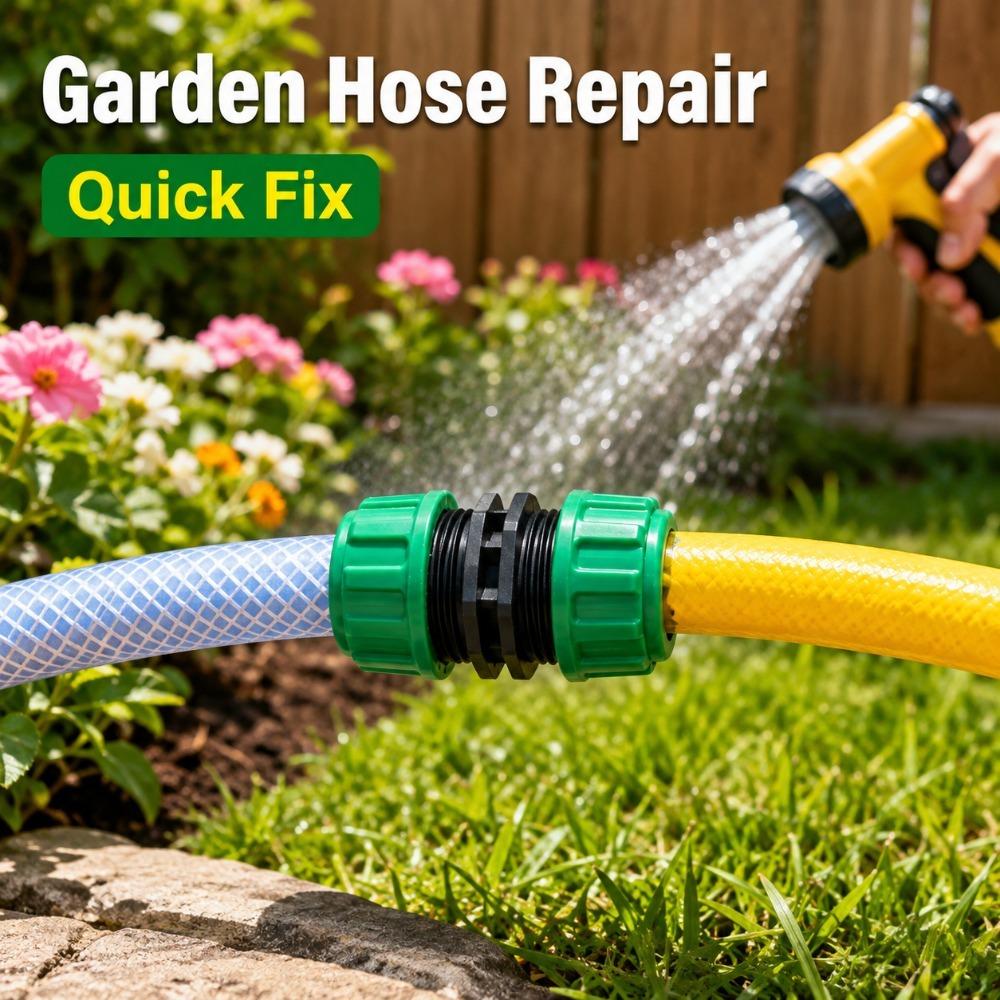 Garden Water Pipe Connector Set 5PCS Quick Connect Hose Coupling Repair Kit for Drip Irrigation Extension Lawn and Yard Watering