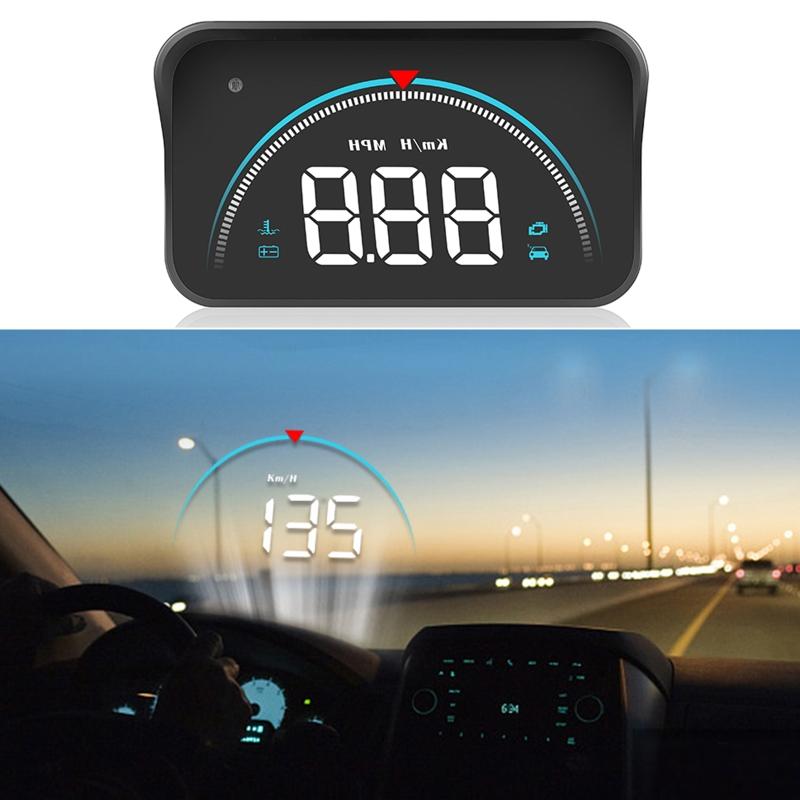 Car HUD Head-Up Display Car-Styling Overspeed Warning Projector for Safe Driving