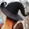 Fashion Witch Hat Angled Witch Hat Large Ruched Halloween Witch Hat Costume Prop