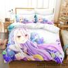 3D No Game No Life Anime Bedding Set Boys Girls Twin Queen King Size Duvet Cover Pillowcase Bed Boys Adult Home Textileextile