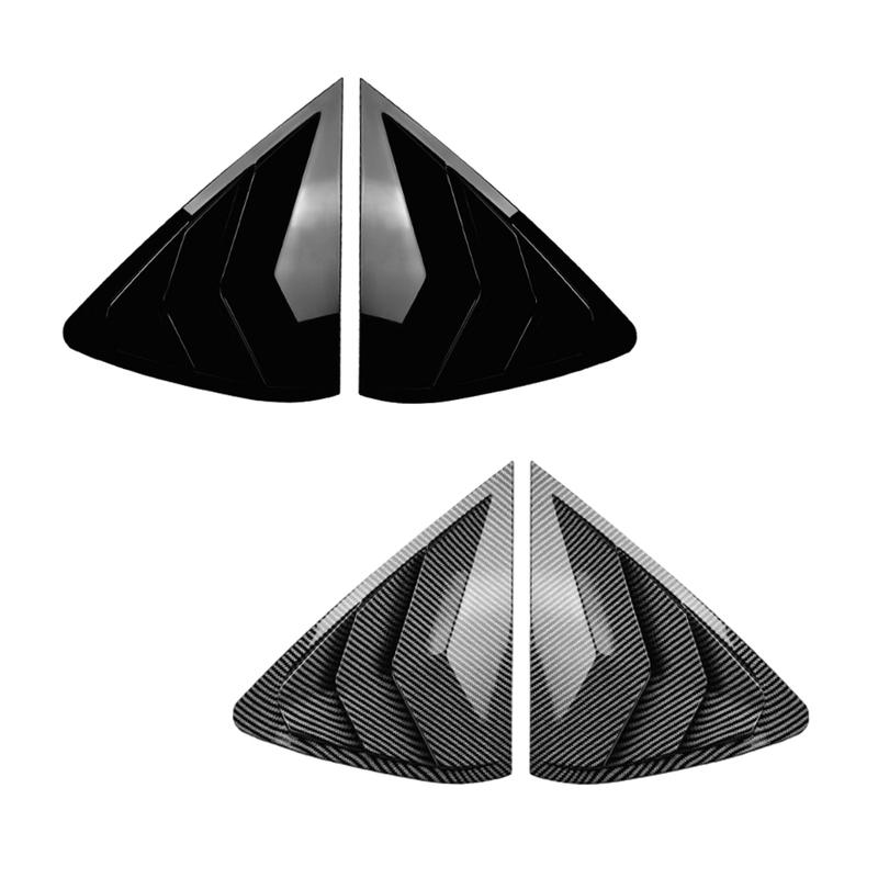 Per BMW X6 F16 2015- Spoiler Battitacco Finestrino Posteriore Laterale Copertura Otturatore Lunotto Prese d'Aria ABS Nero Lucido/Fibra di Carbonio