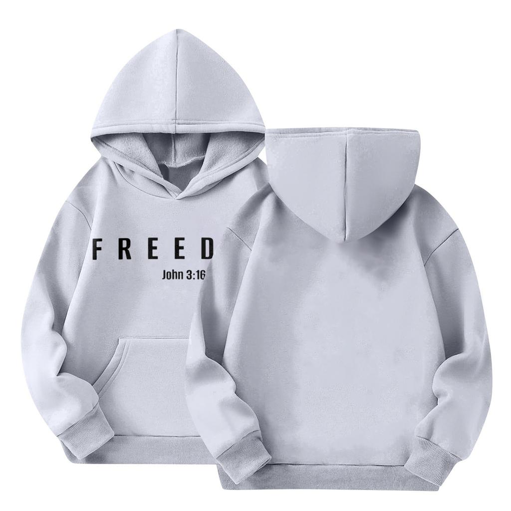 Cute Hoodies For Teen Children Trendy Preppy Hooded Sweatshirts Oversized Long Sleeve Shirts Clothes For Children