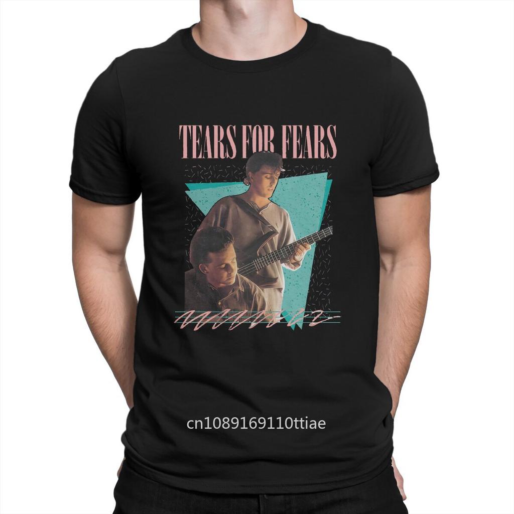Tears For Fears TShirt 1980s British New Wave Band Fashion T Shirt Original Streetwear New Trend Unisex