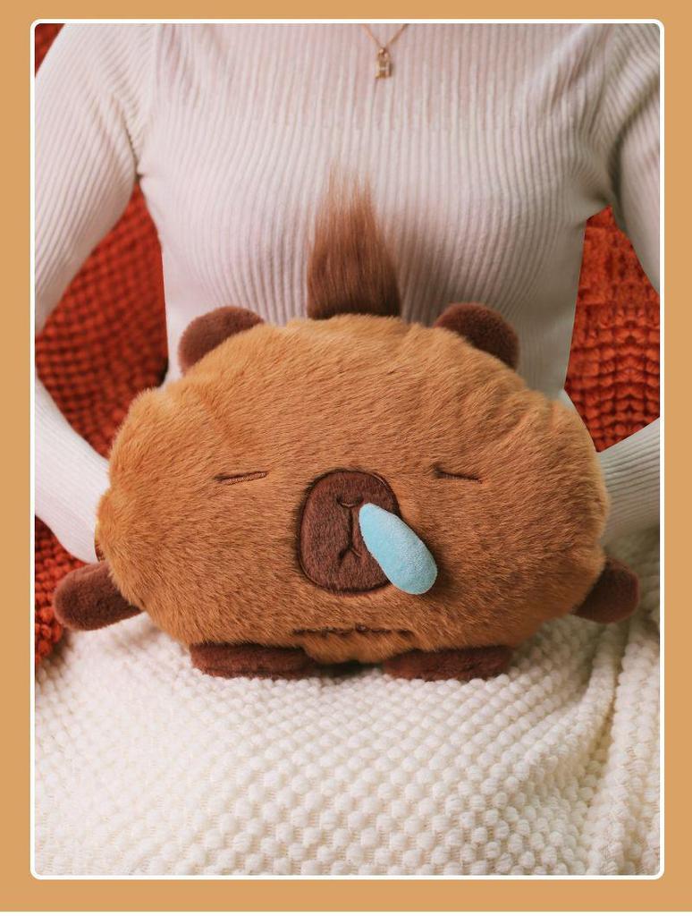 Explosion-Proof Rechargeable Plush Hot Water Bottle: Cute, Warm Hand & Belly Warmer for Girls’ Dormitory