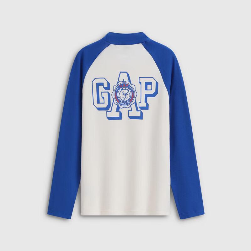 Gap Boys' 2025 Autumn Logo Brushed Raglan Long-Sleeve T-Shirt