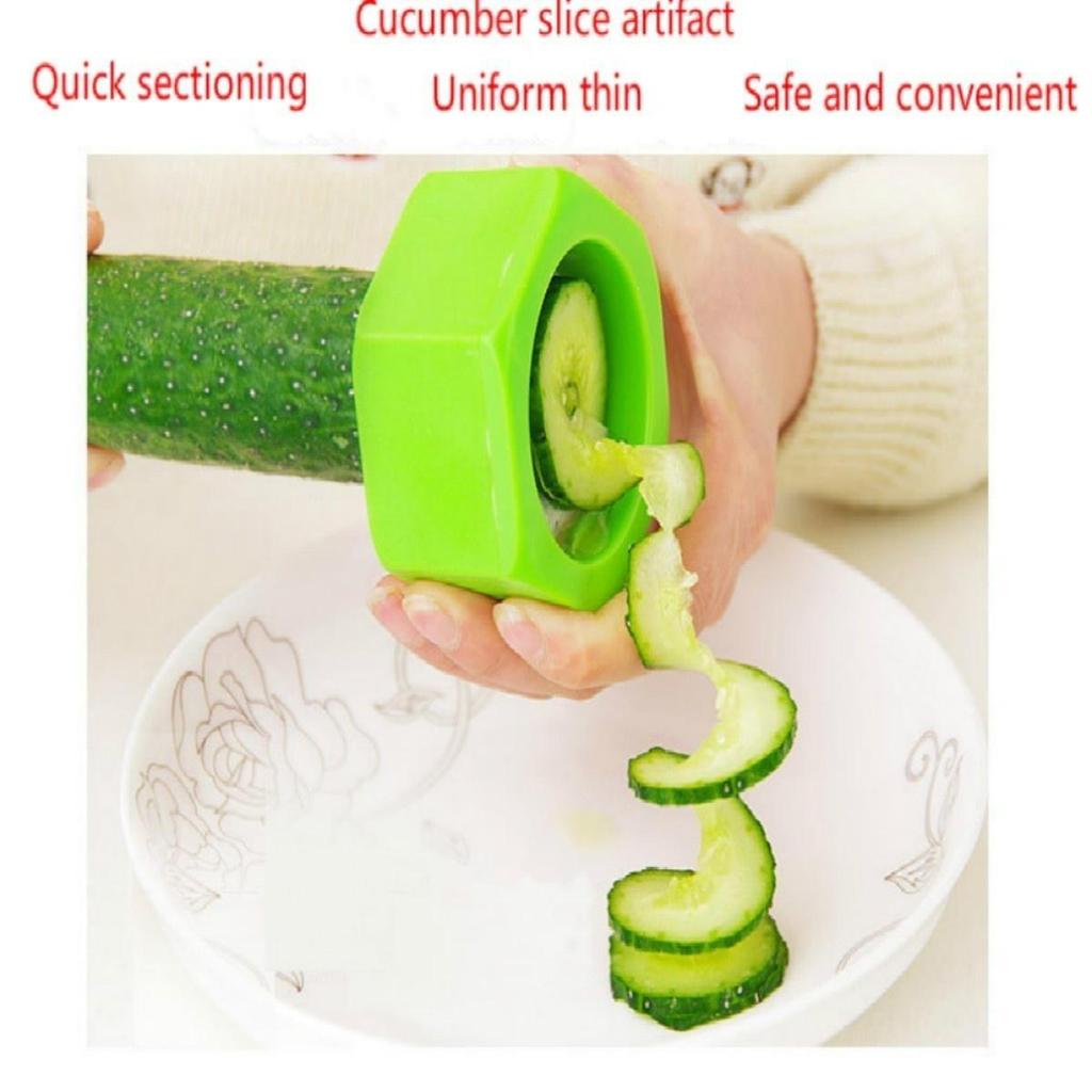 Hot Sale Multifunction Smart Creative Spiral Slicer Cucumber Melon Salad Kitchen Tool Kitchen Accessories Kitchen Goods Random Color