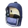Moz ZZEI-05 Round Backpack, Unisex, Large Capacity, Lightweight, with Reflectors, for Men and Women (Navy)