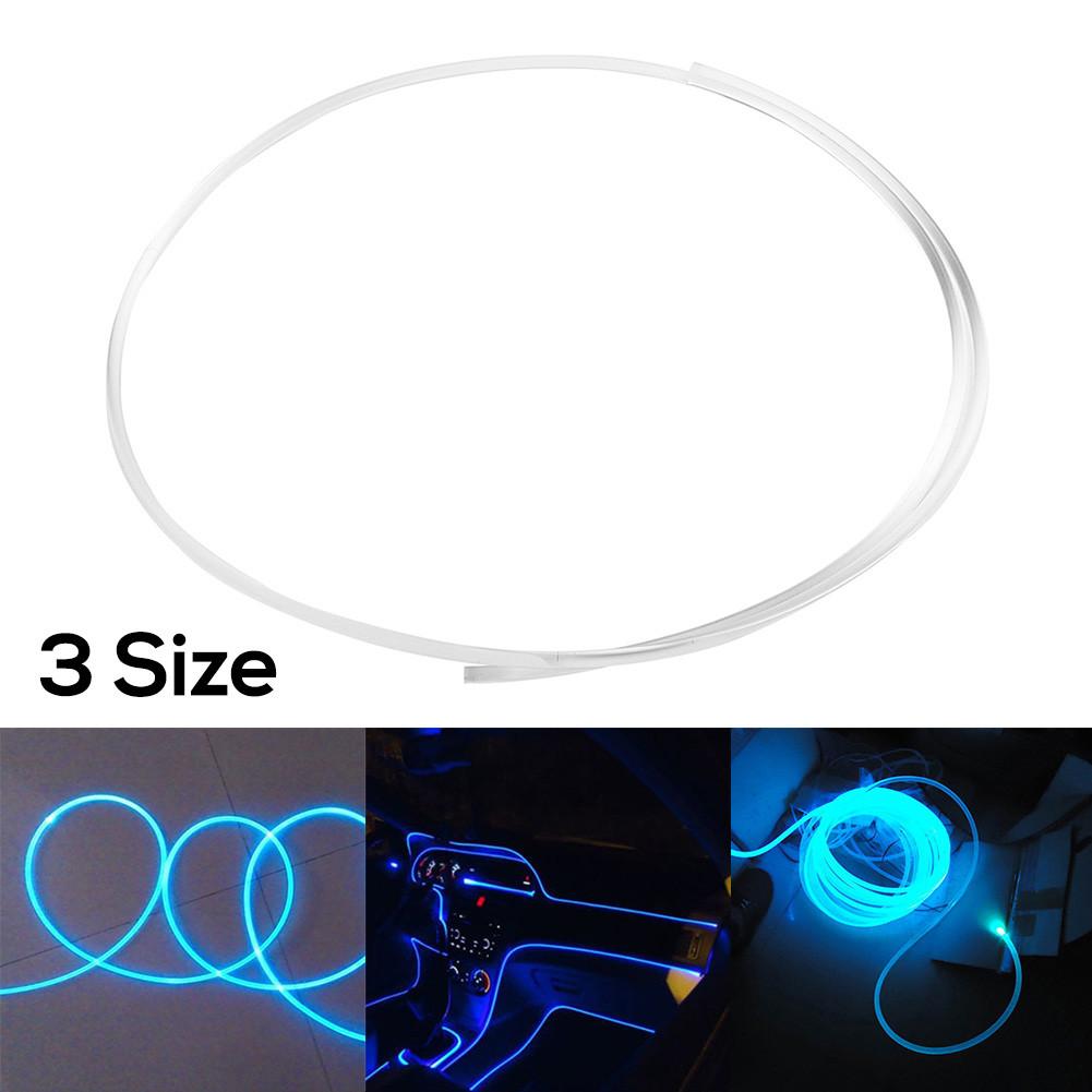 Transparency Optic Fiber Cable Bright Car LED Lights