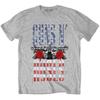 Guns N Roses Us Flag In Logo Unisexs Tshirt