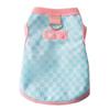 Casual checkerboard vest small dog strap traction clothes dog spring summer puppy summer thin pet clothing