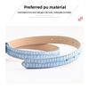 Mary Women's belt fashion decorative belt women's stone pattern buckle belt women's